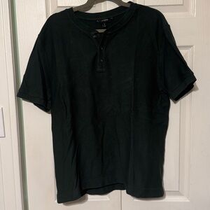 Banana Republic Dark Green Henley Shirt